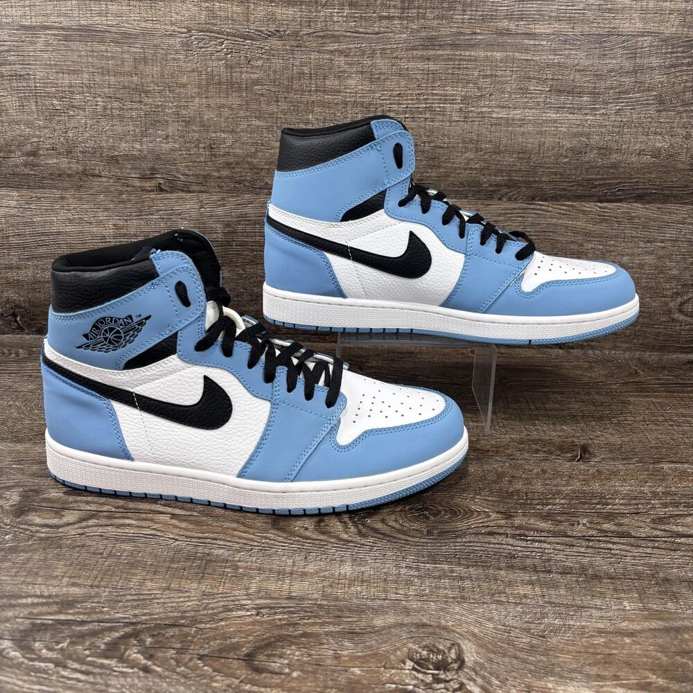 Nike Air Jordan 1 Retro High OG University Blue Shoes Men's 11 Blue 555088-134